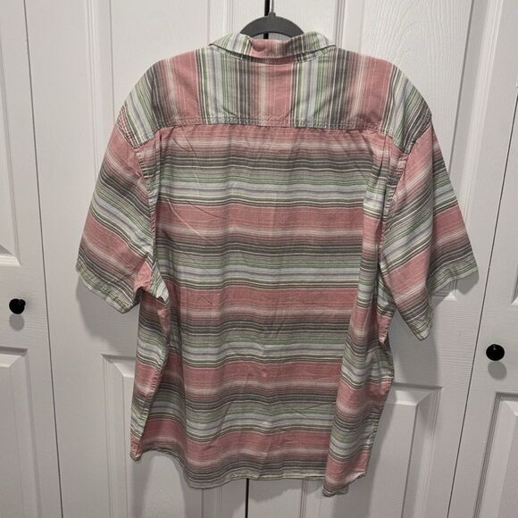 Tommy Bahama 100 % cotton multi colored striped button down shirt size XXXL. - Picture 5 of 8